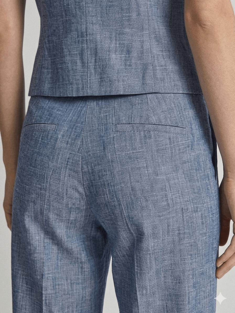 Completo Operà misto lino Col. jeans - Malerba Showroom
