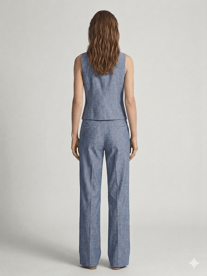 Completo Operà misto lino Col. jeans - Malerba Showroom