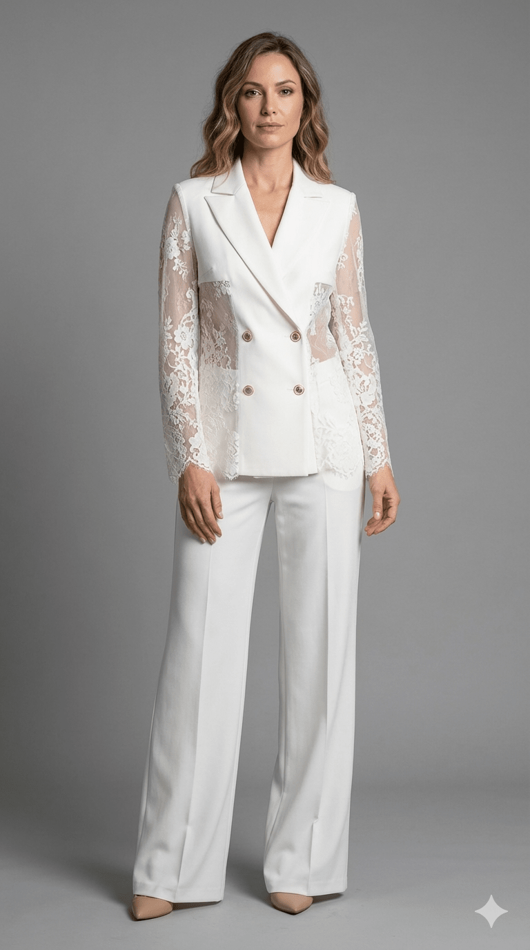 Completo Operà Panna in Pizzo - Malerba Showroom