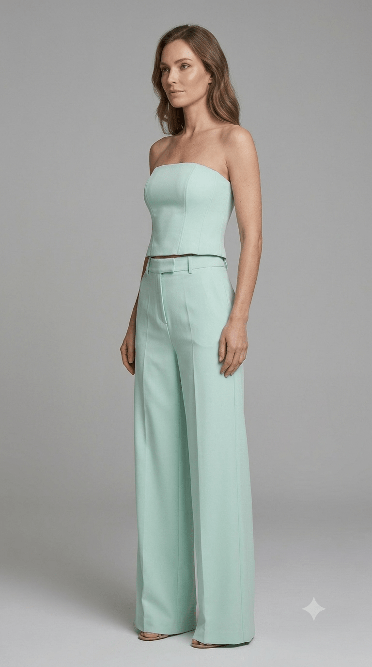 Completo Silence verde menta - Malerba Showroom