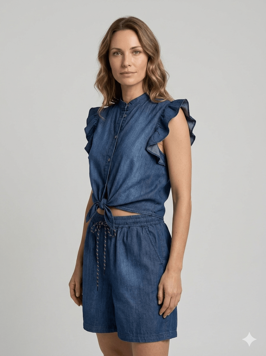Completo Susy Mix color jeans - Malerba Showroom