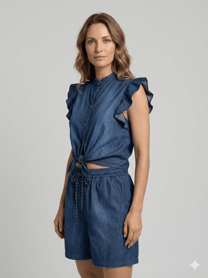 Completo Susy Mix color jeans - Malerba Showroom