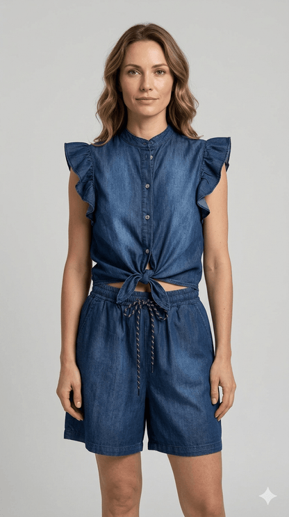 Completo Susy Mix color jeans - Malerba Showroom