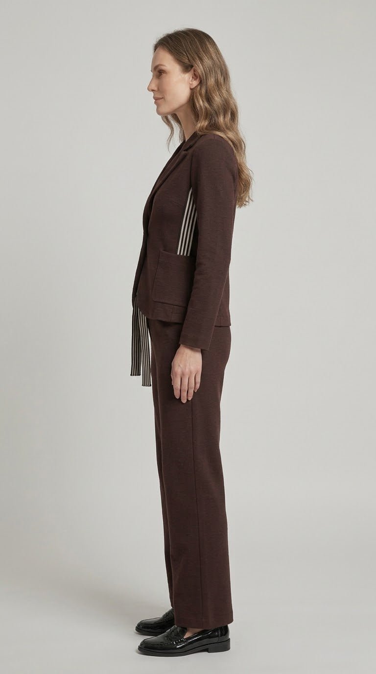 Completo Tuta Operà nero in neoprene con bande laterali - Malerba Showroom