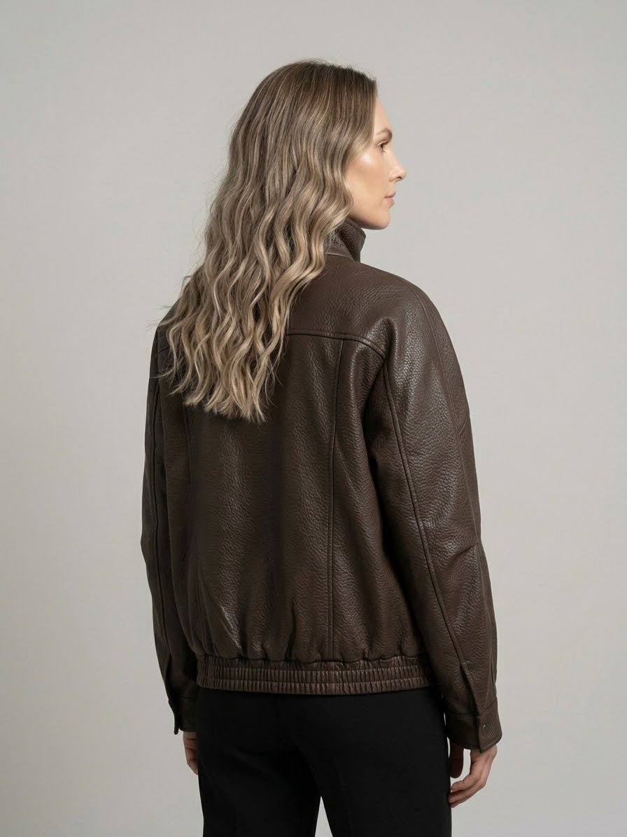 Giacca bomber Le Streghe in pelle 2 var. colore - Malerba Showroom