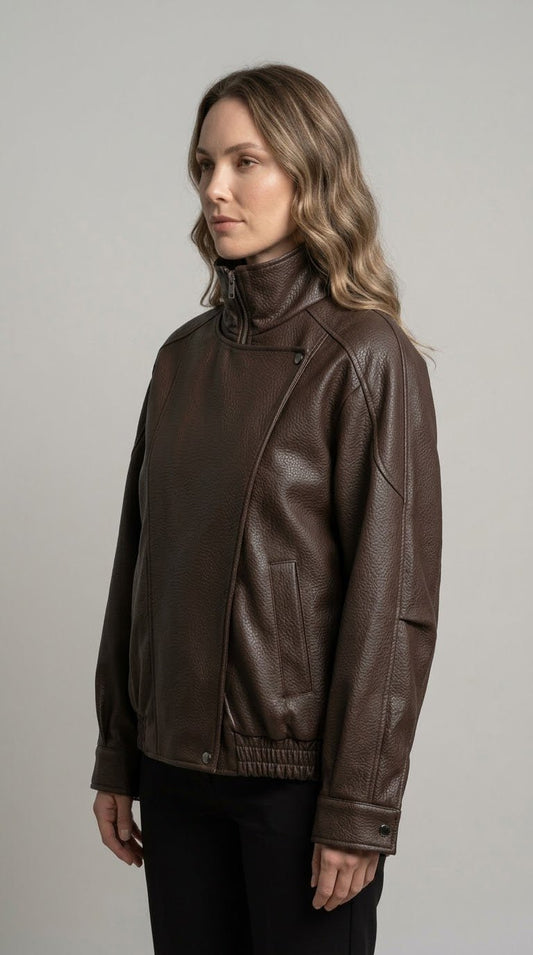 Giacca bomber Le Streghe in pelle 2 var. colore - Malerba Showroom