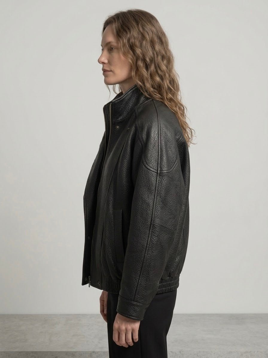 Giacca bomber Le Streghe in pelle 2 var. colore - Malerba Showroom