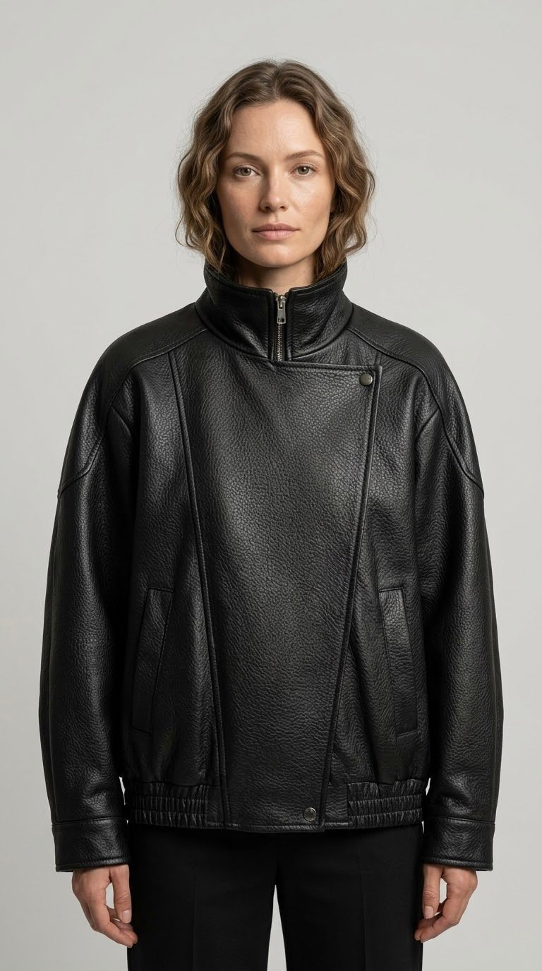 Giacca bomber Le Streghe in pelle 2 var. colore - Malerba Showroom