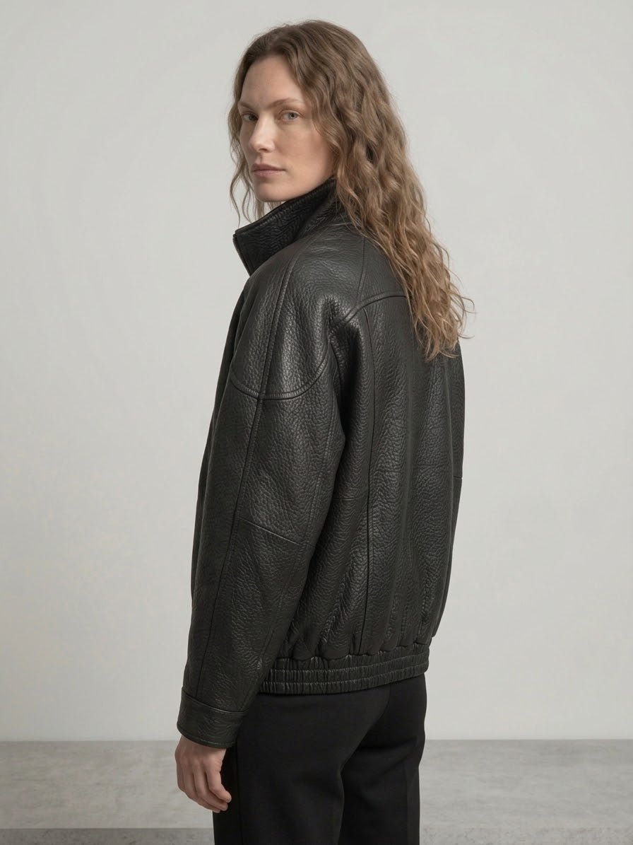 Giacca bomber Le Streghe in pelle 2 var. colore - Malerba Showroom