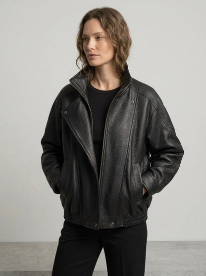 Giacca bomber Le Streghe in pelle 2 var. colore - Malerba Showroom