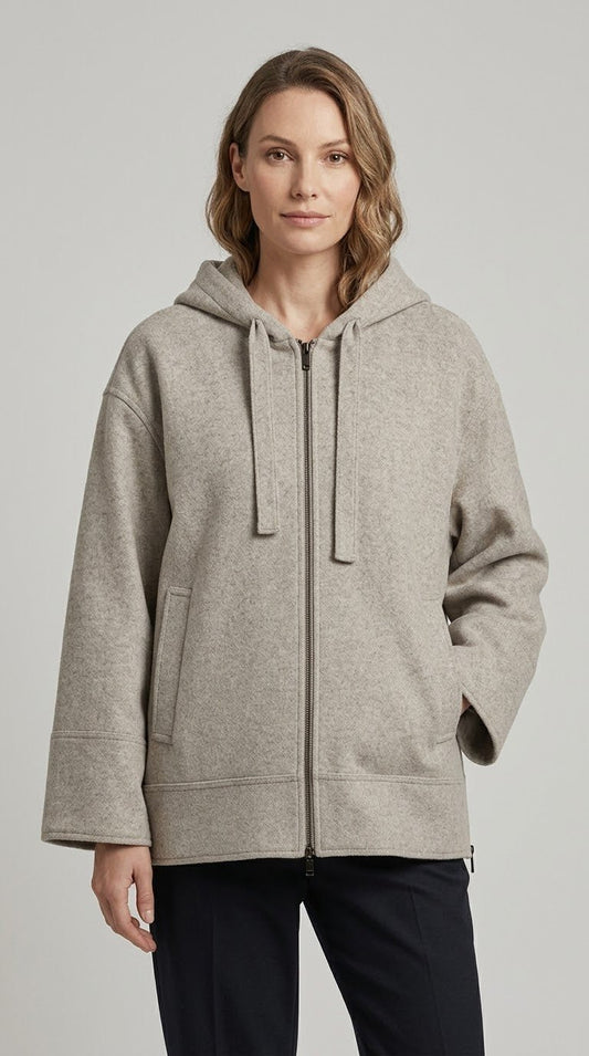 Giaccone Vicolo con zip e cappuccio - Malerba Showroom