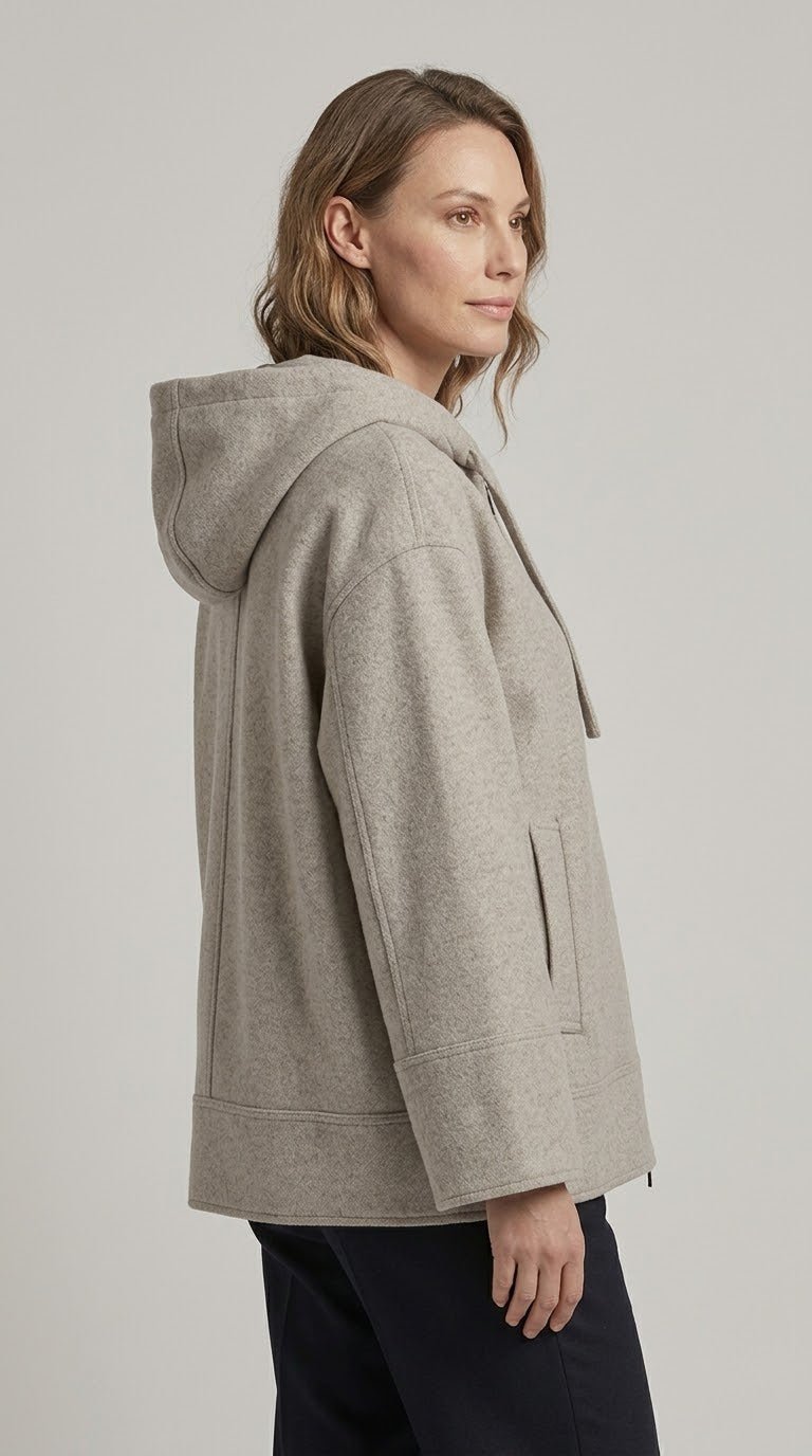 Giaccone Vicolo con zip e cappuccio - Malerba Showroom