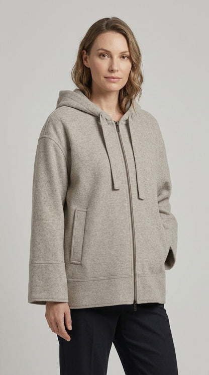 Giaccone Vicolo con zip e cappuccio - Malerba Showroom