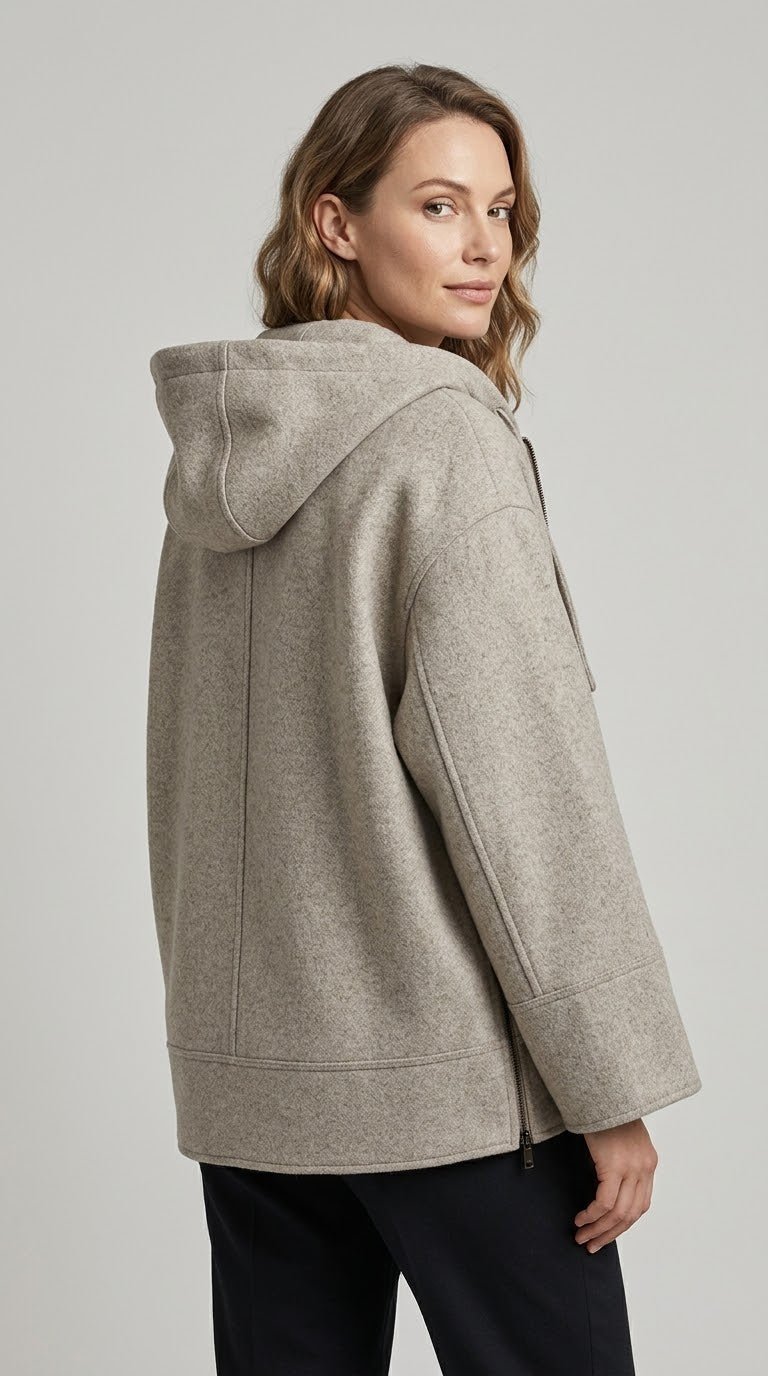 Giaccone Vicolo con zip e cappuccio - Malerba Showroom