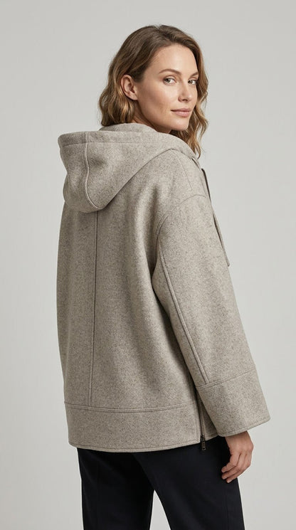 Giaccone Vicolo con zip e cappuccio - Malerba Showroom