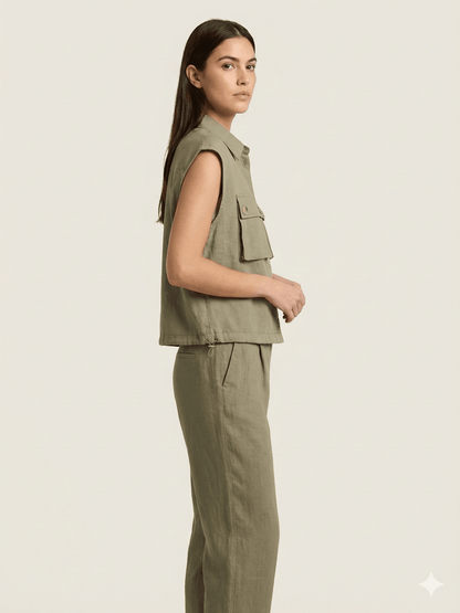 Gilet Corto Le Streghe V.militare - Malerba Showroom