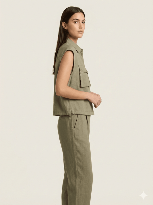 Gilet Corto Le Streghe V.militare - Malerba Showroom