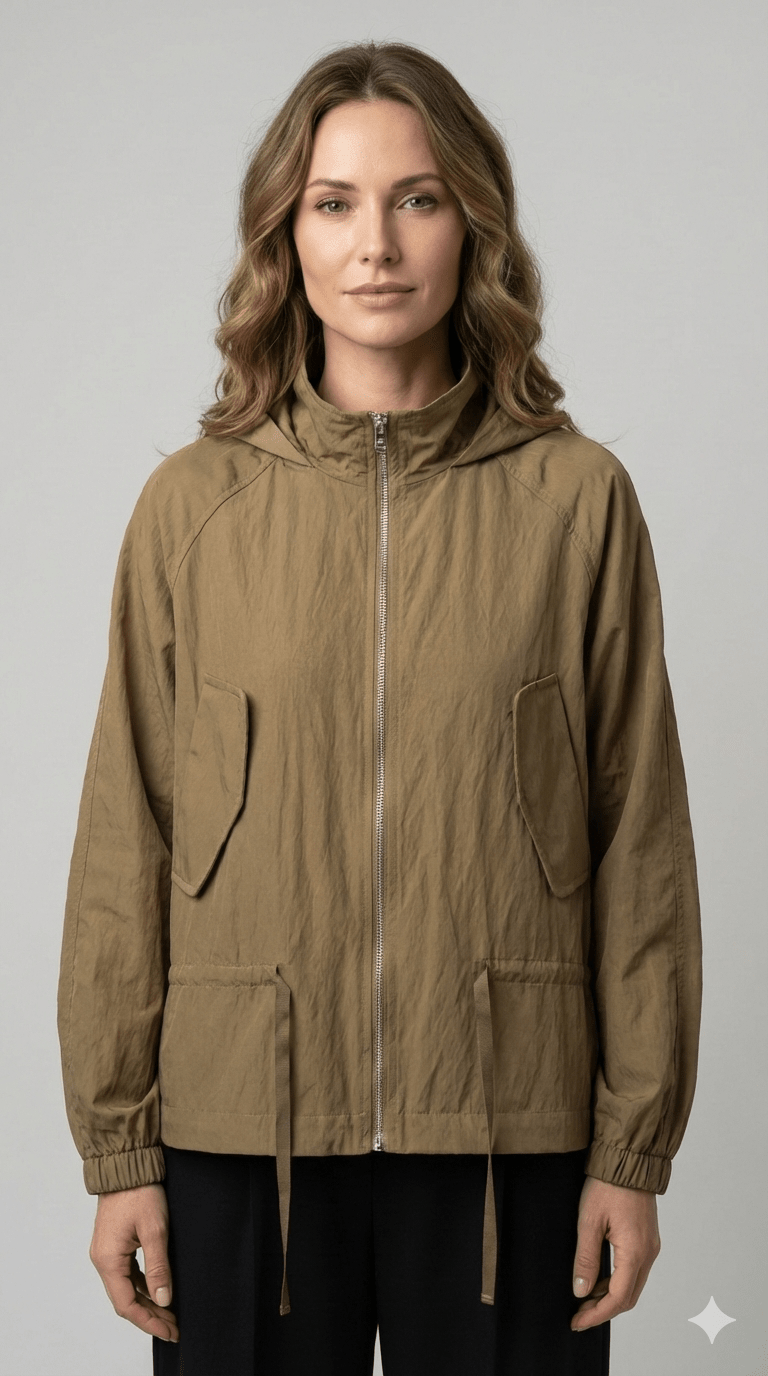 Giubbotto Parka Le Streghe Nero e Sigaro - Malerba Showroom