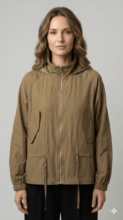Giubbotto Parka Le Streghe Nero e Sigaro - Malerba Showroom