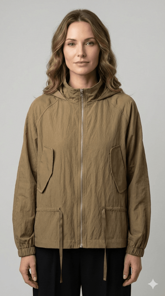 Giubbotto Parka Le Streghe Nero e Sigaro - Malerba Showroom