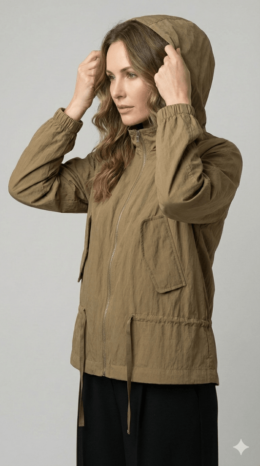 Giubbotto Parka Le Streghe Nero e Sigaro - Malerba Showroom