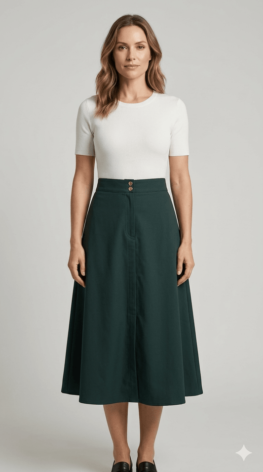 Gonna Emme Marella Verde - Malerba Showroom