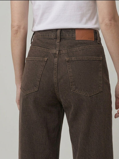 Jeans Le Streghe nero/moro gamba larga - Malerba Showroom