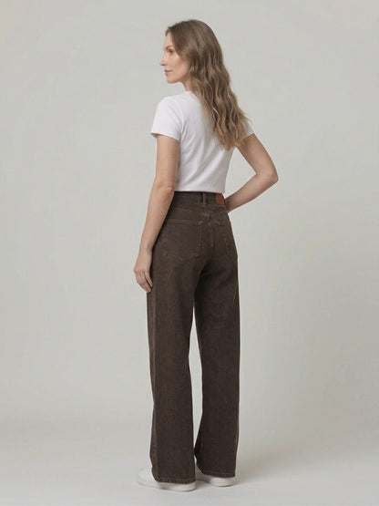 Jeans Le Streghe nero/moro gamba larga - Malerba Showroom