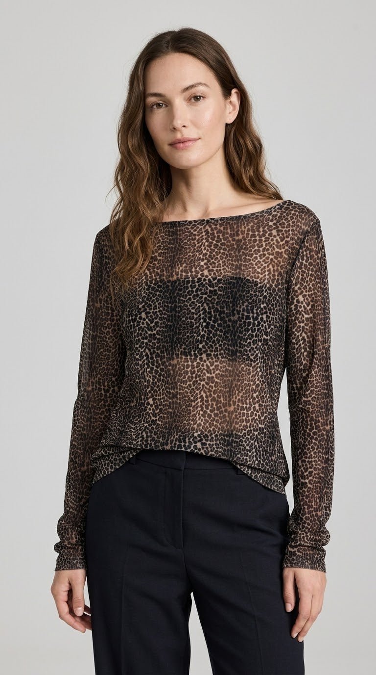 Maglia tulle Operà maculata - Malerba Showroom