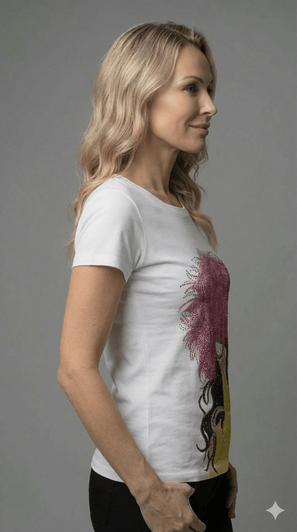 Maglietta Zoe Bianca Fantasia - Malerba Showroom