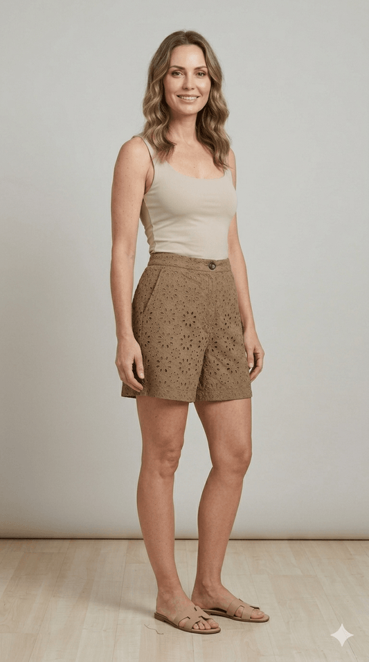 Pantaloncino Emme Marella macramè - Malerba Showroom