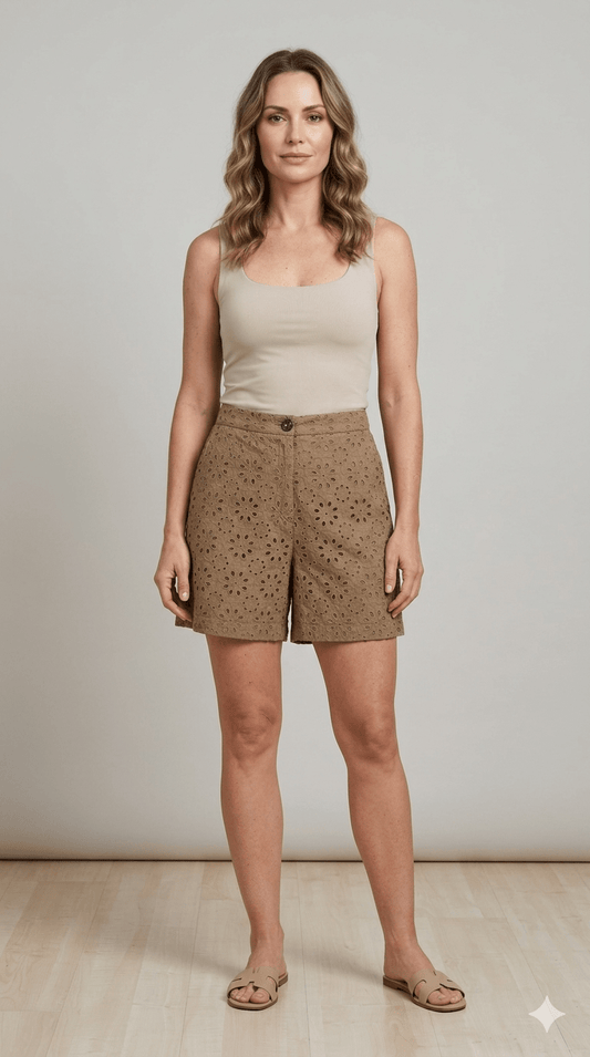 Pantaloncino Emme Marella macramè - Malerba Showroom
