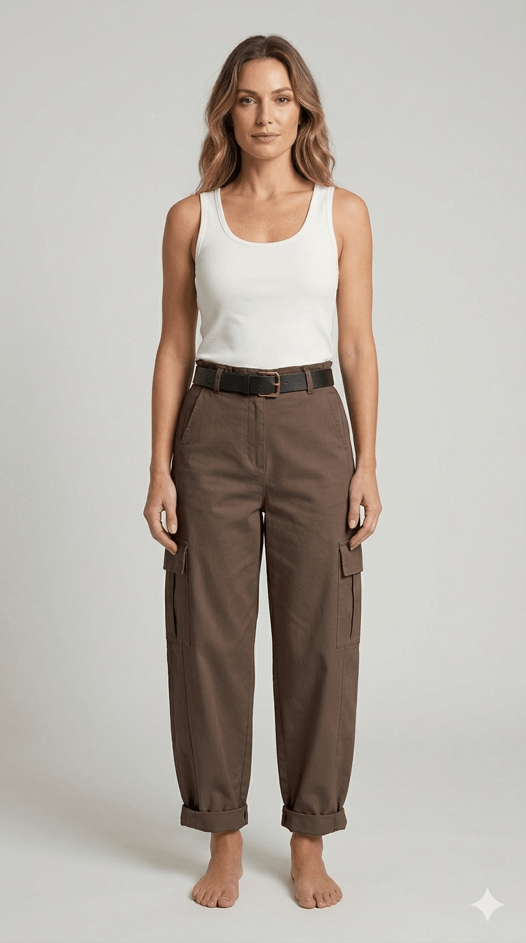 Pantalone balloon Susy Mix con tasconi - Malerba Showroom