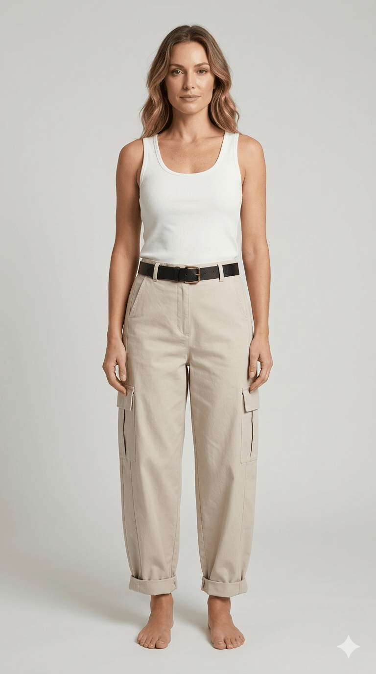Pantalone balloon Susy Mix con tasconi - Malerba Showroom