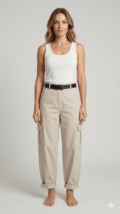 Pantalone balloon Susy Mix con tasconi - Malerba Showroom