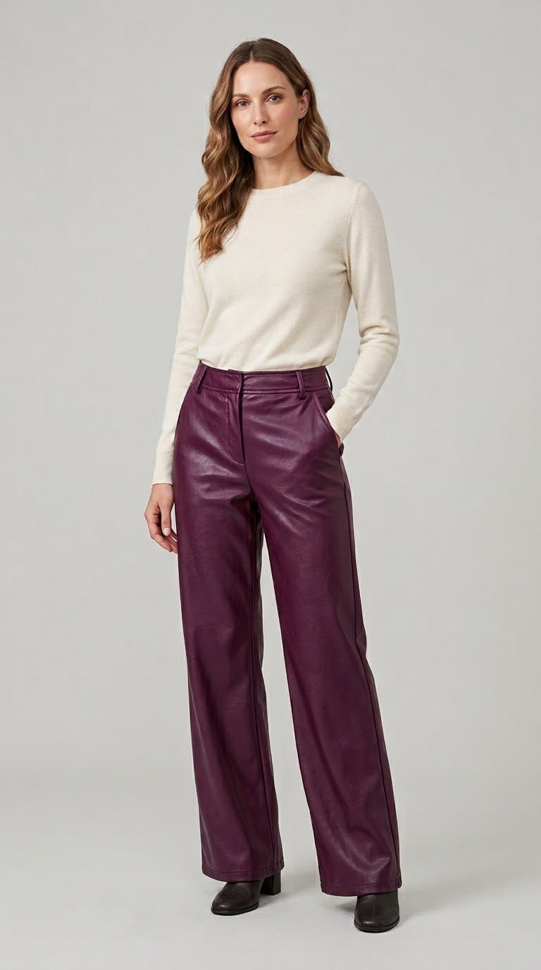 Pantalone Emme Marella in ecopelle 2 var. colore - Malerba Showroom