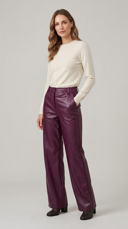 Pantalone Emme Marella in ecopelle 2 var. colore - Malerba Showroom