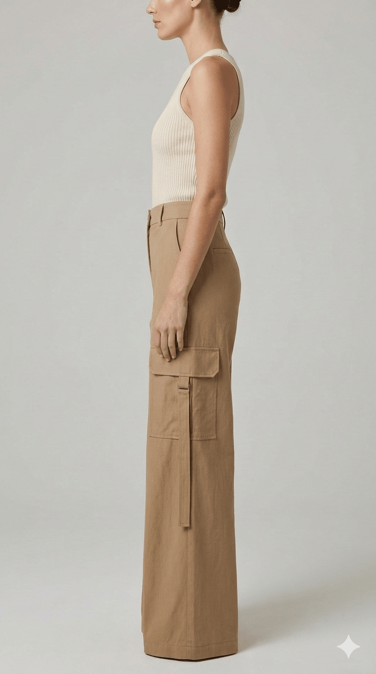 Pantalone Le Streghe Beige e V.militare - Malerba Showroom