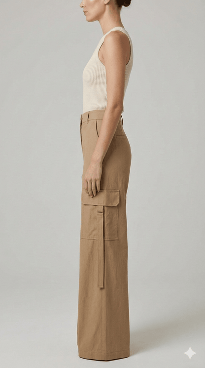 Pantalone Le Streghe Beige e V.militare - Malerba Showroom