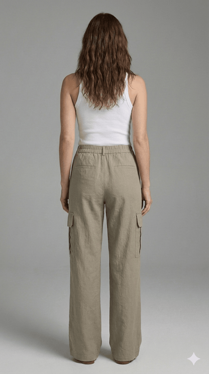 Pantalone Le Streghe Beige e V.militare - Malerba Showroom