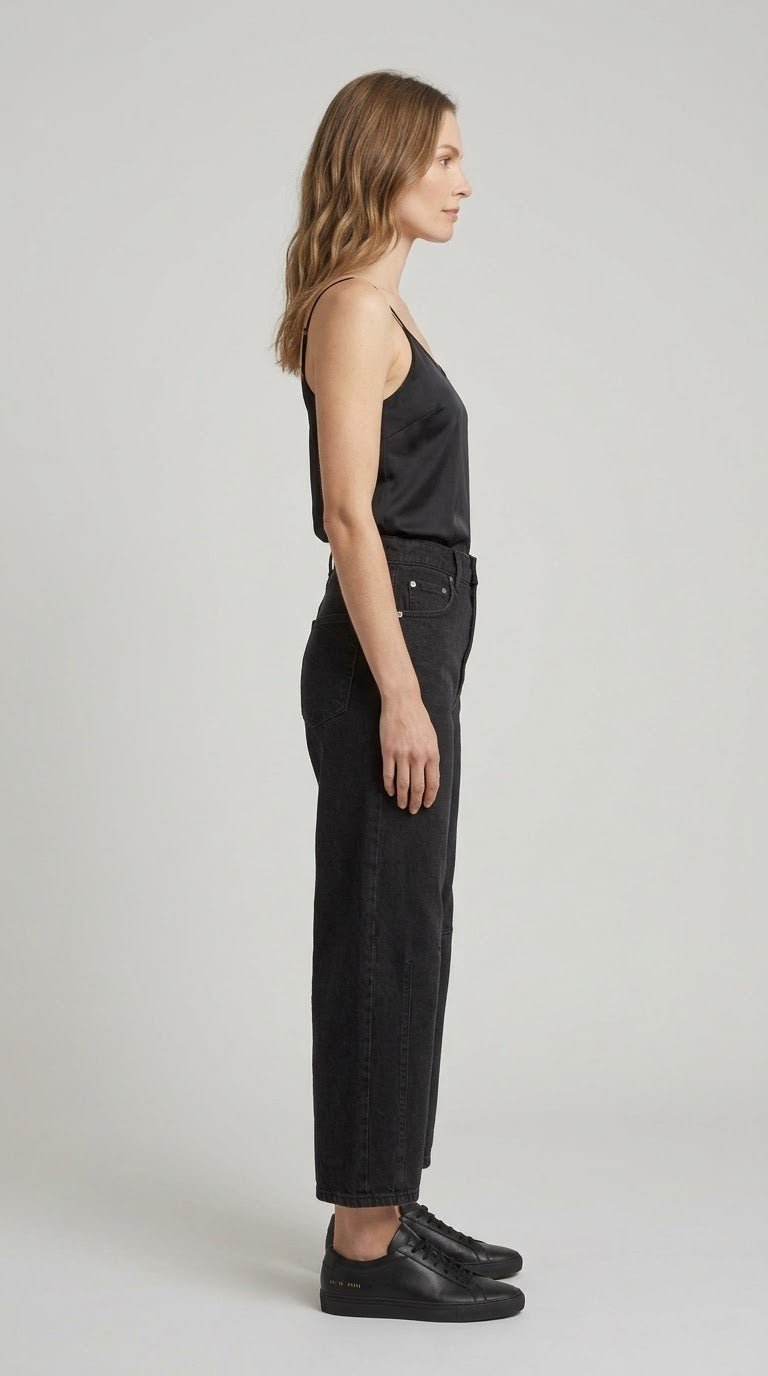 Pantalone Le Streghe in jeans elasticizato modello balloon - Malerba Showroom