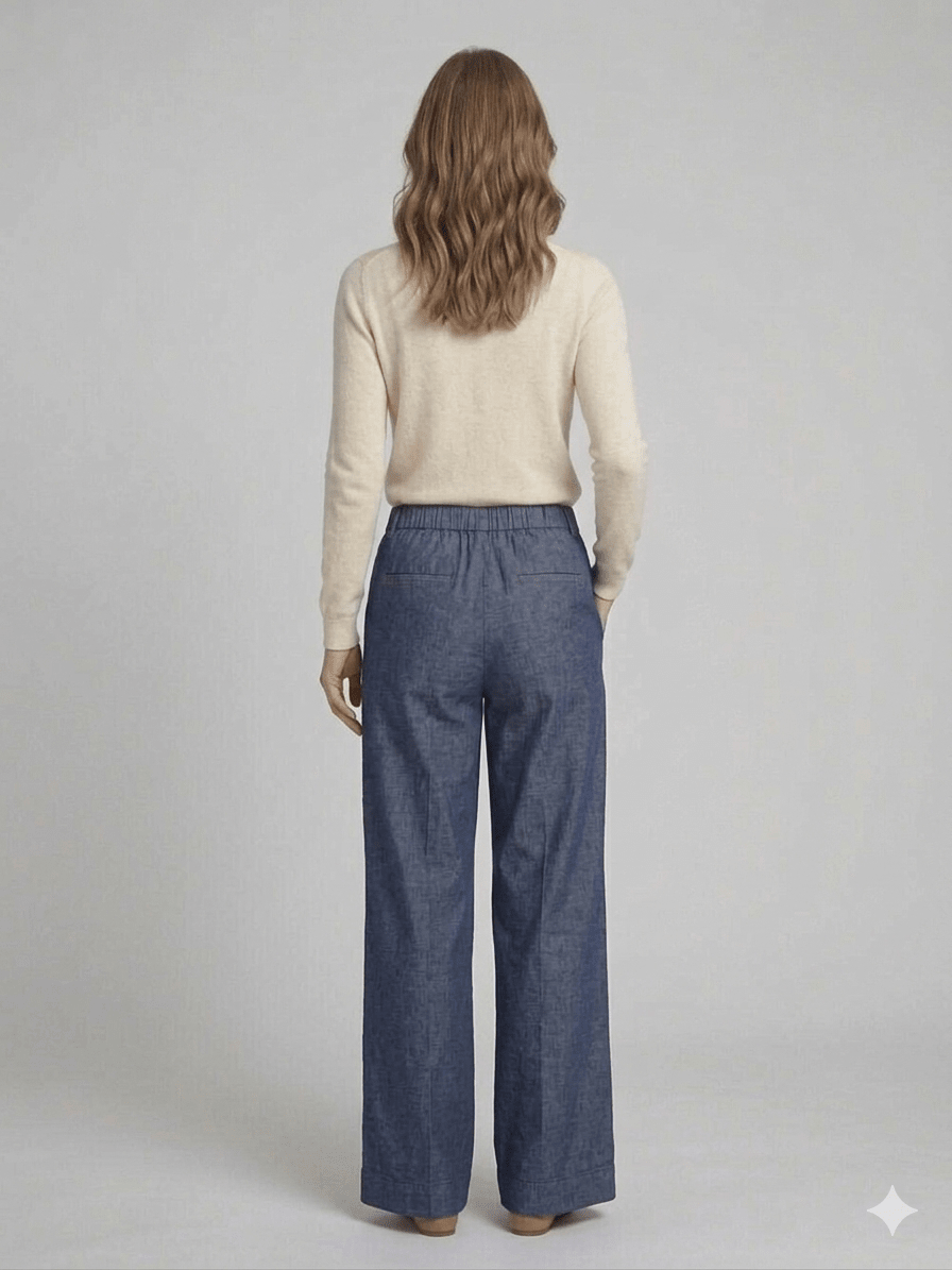 Pantalone palazzo con tasche Ragno - Malerba Showroom
