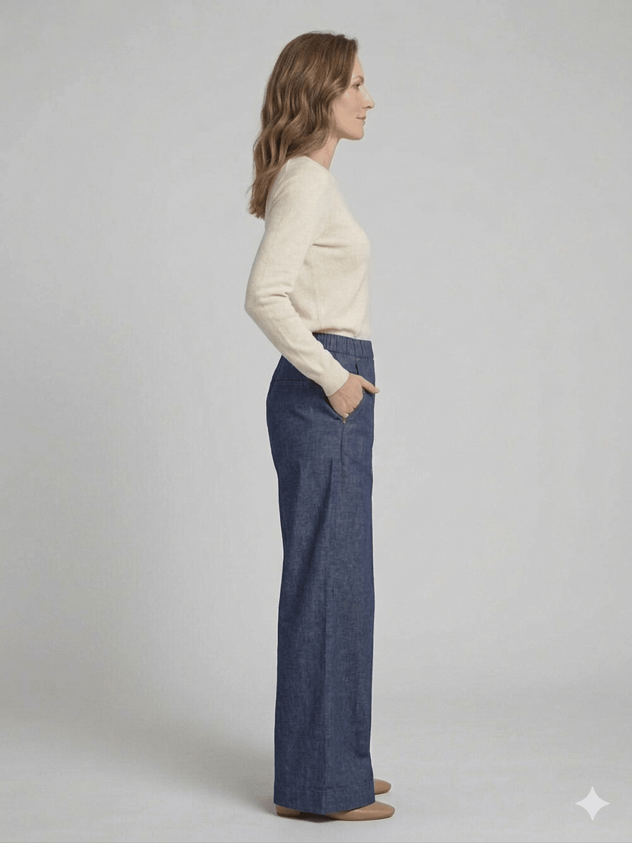 Pantalone palazzo con tasche Ragno - Malerba Showroom