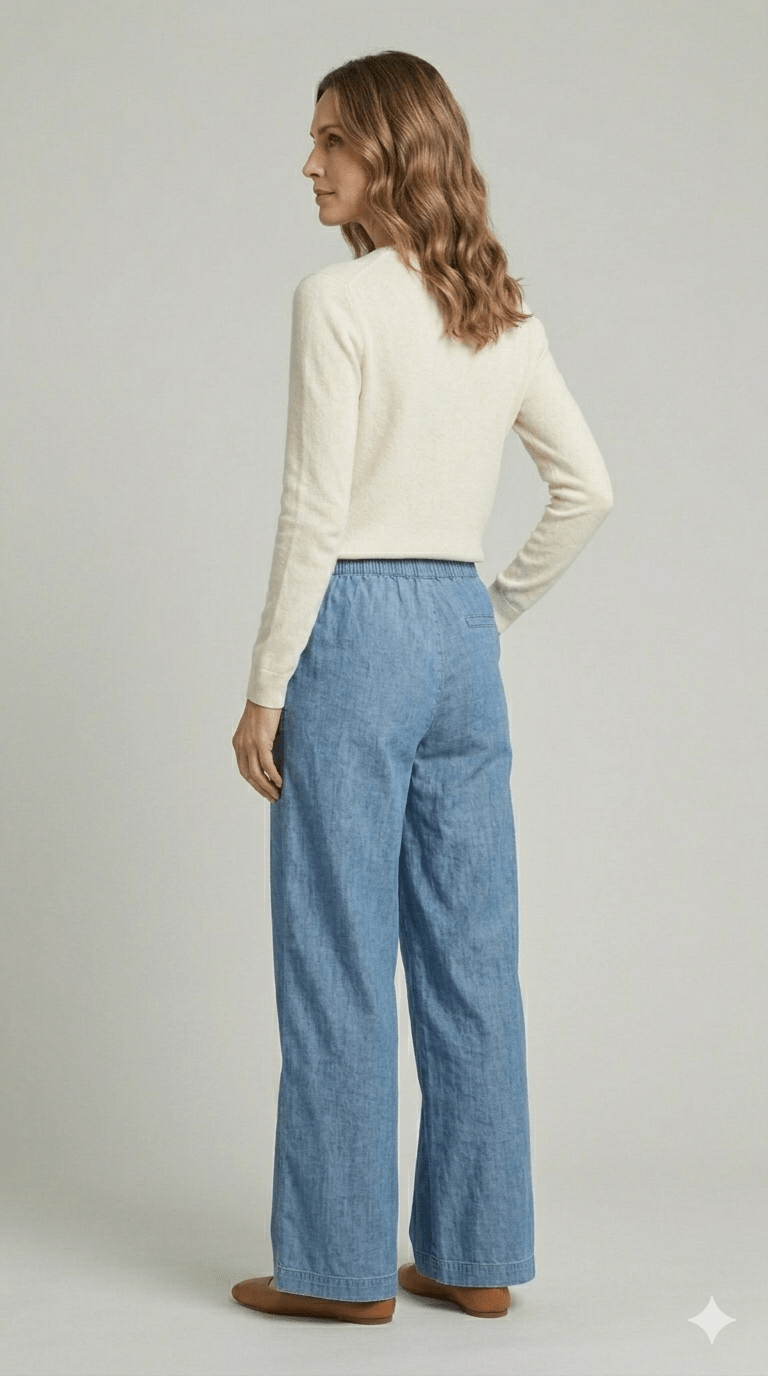 Pantalone palazzo con tasche Ragno - Malerba Showroom
