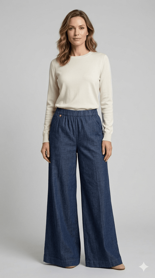 Pantalone palazzo con tasche Ragno - Malerba Showroom