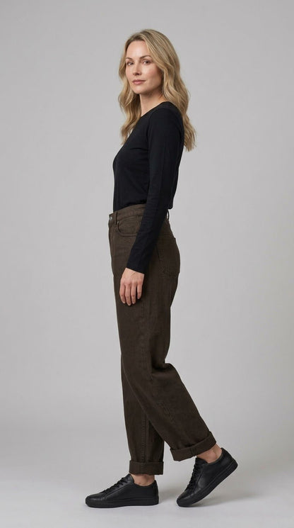 Pantalone Vicolo modello balloon in jeans 2 var. colore - Malerba Showroom