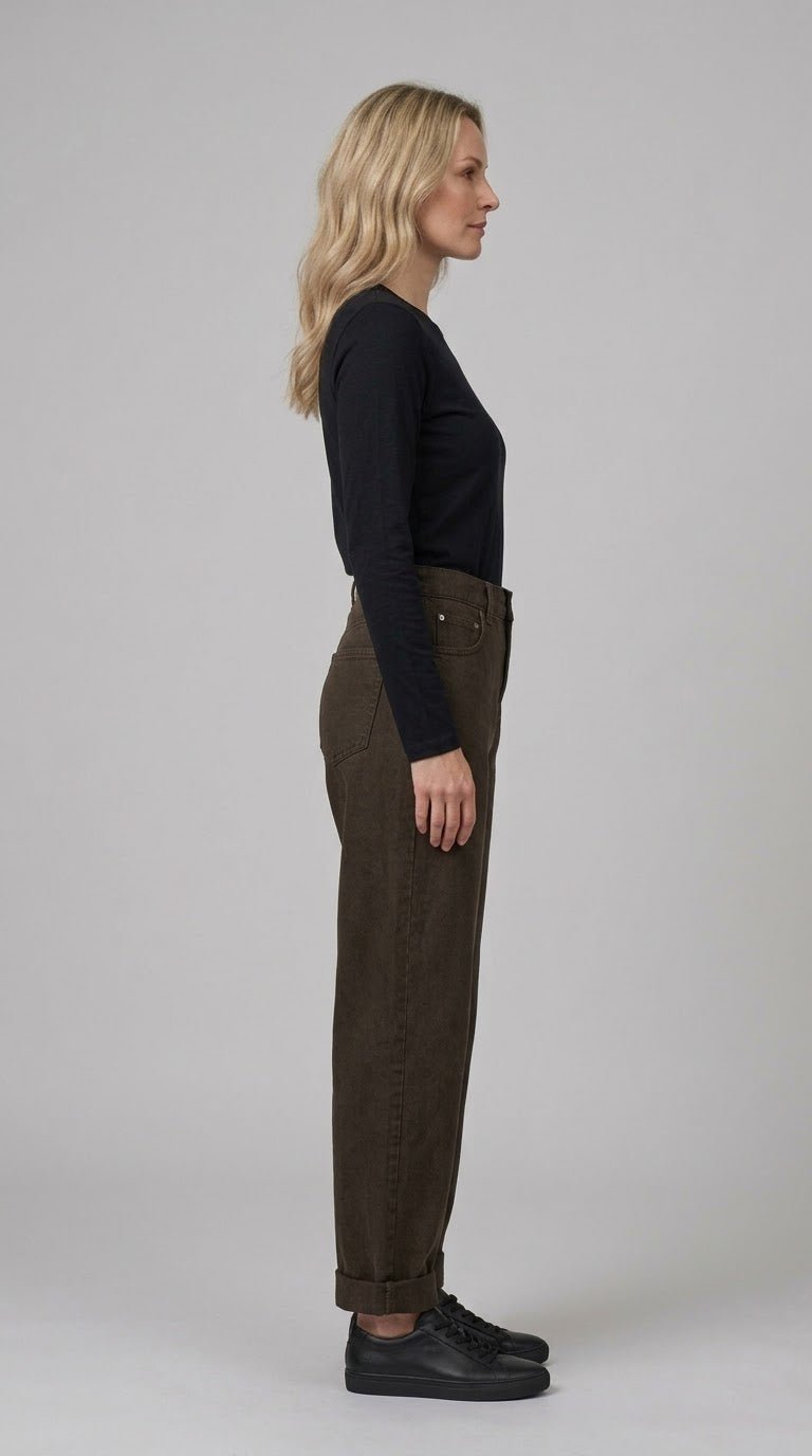 Pantalone Vicolo modello balloon in jeans 2 var. colore - Malerba Showroom