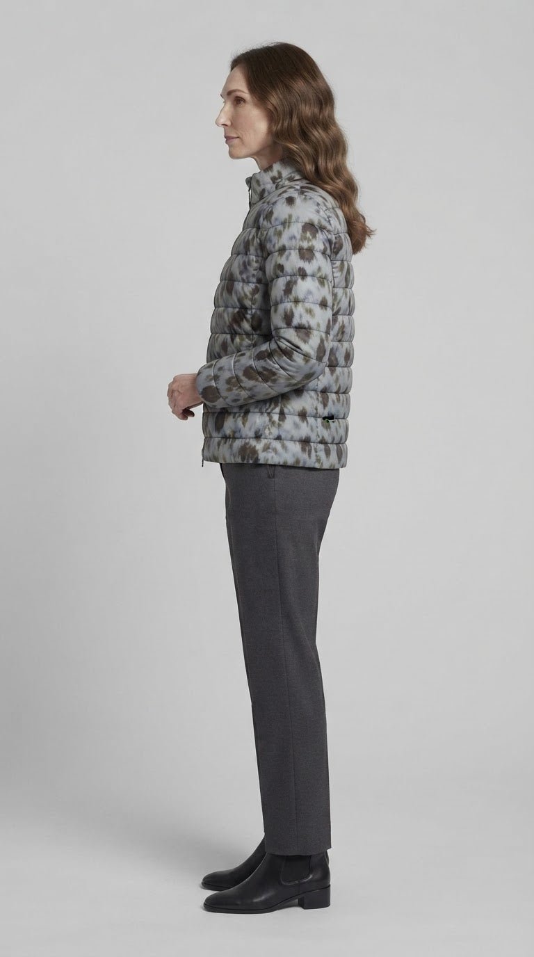 Piumino Emme Marella fantasia fiori double face - Malerba Showroom