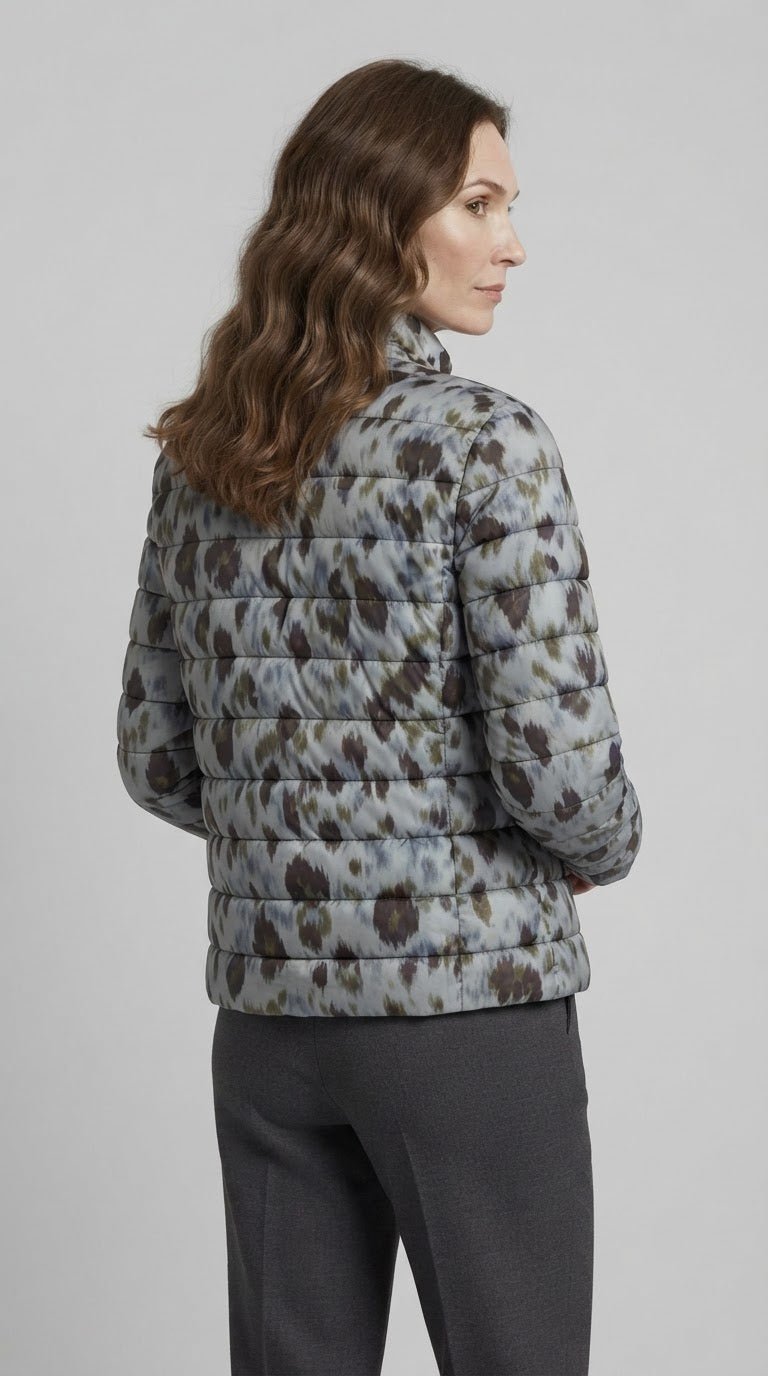 Piumino Emme Marella fantasia fiori double face - Malerba Showroom