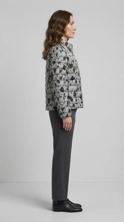 Piumino Emme Marella fantasia fiori double face - Malerba Showroom